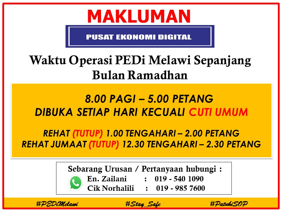 NOTIS OPERASI PEDi BULAN RAMADHAN