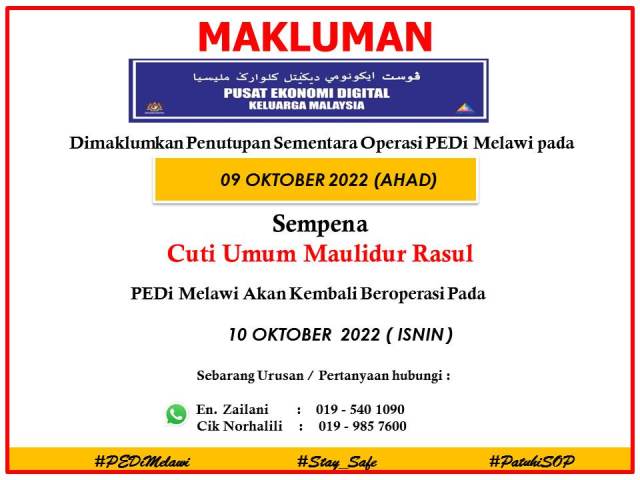 Notis Maulidur rasul 2022